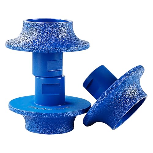 LOZLIN 3 Inch Diamond Profile Wheel, 5/8"-11 Vacuum Brazed Stone Edge Grinding, Wet Dry for Angle Grinder, Marble Granite Quartz Tile