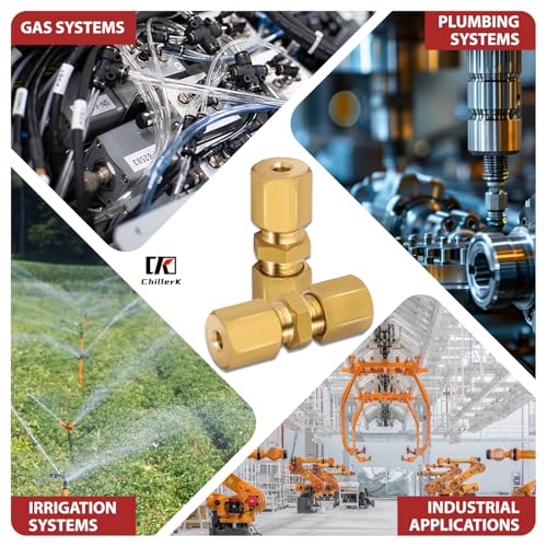 2PCS Brake Line Fittings Kits, Union, 1/4" Tube OD x 1/4" OD Connector(Pack of 2) - size: 1/4" OD x 1/4" OD