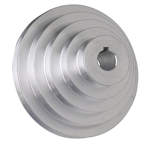 Mxfans Aluminum 22mm Bore Outter Dia 54-150mm 5 Step A Type V-Belt Pagoda Pulley Belt