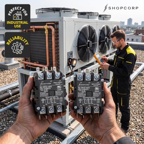 3 Pole 40 Amp AC Contactor, 24V Coil, UL Recognized, HVAC - style: 3 Pole 24V