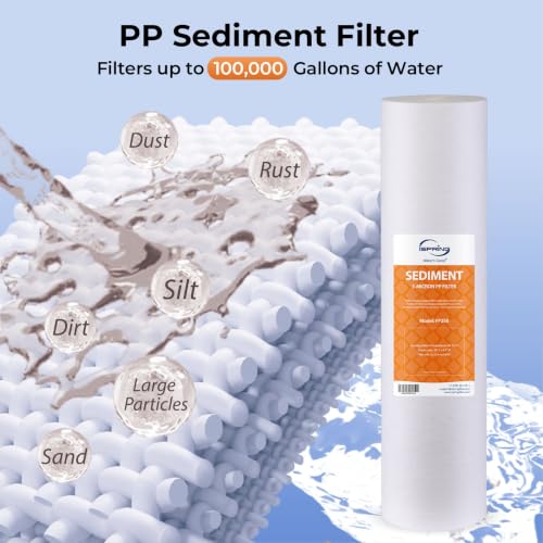 iSpring F3WGB32BM 3-Stage Whole House Water Filter Replacement Pack - size: 1, style: 3-Stage