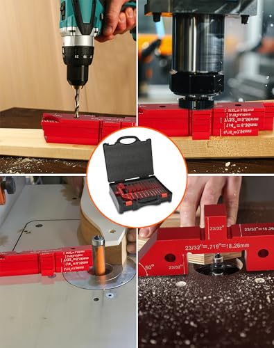14P Setup Blocks for Woodworking to Router Table Height/Angle Gauge