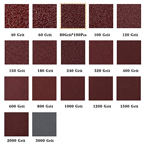 SPEEDWOX 100PCS 1" 80 Grit Sanding Discs, Hook and Loop No Hole Sandpaper - style: 80-Grit