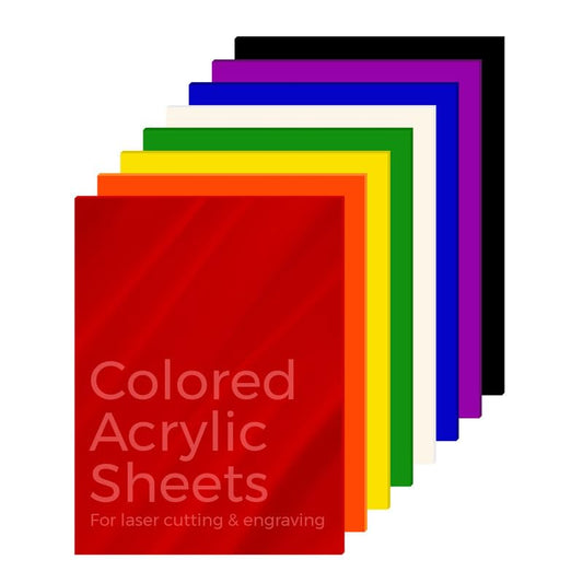 KASTLITE Yellow Colored Acrylic Sheet for Arts & Crafts, 6"×24", 8-Pack - color: Yellow, size: 6" x 24"