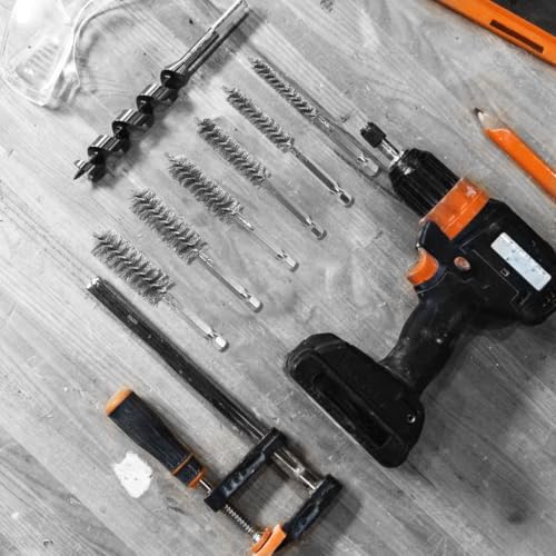 6 Pcs Stainless Steel Bore Brush Set, Drill Wire Bore Brush