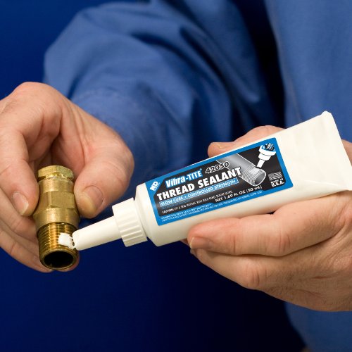 Vibra-TITE 420 White High Temperature and High Strength Anaerobic Thread Pipe Sealant, 50ml Tube - size: 50 milliliters