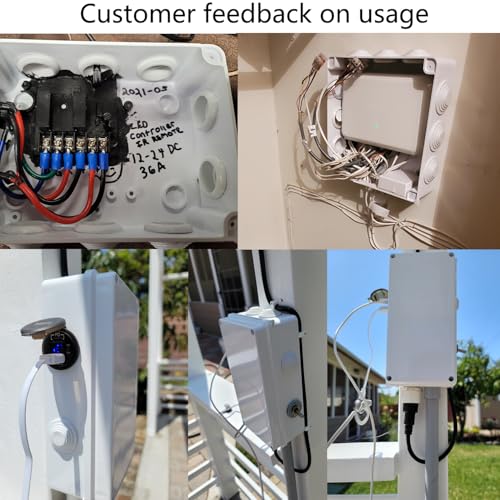 Outdoor Waterproof Box,Junction Box Reserved Holes IP65 ABS Plastic Electrical Boxes Power Cord Enclosure Project Box Black Outer Size 7.9 x 3.9 x 2.8 inch(200x100x70mm) - size: 7.9" x 3.9" x 2.8"