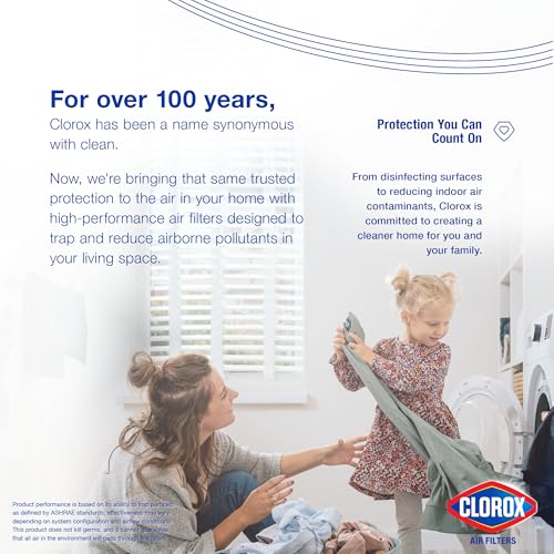 Clorox 14x14x1 Air Filter, MERV 8 Pleated HVAC AC Furnace Air Filters for Lint, Dust and Pollen, MPR 600 & FPR 5 – Pack of 4 - style: MERV 8 Standard