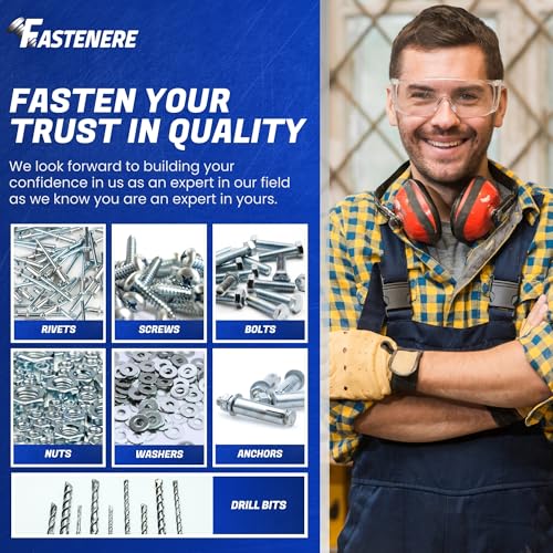 Fastenere Serrated Flange Nuts – #10-32 (100-Pack), Durable Stainless Steel 18-8 Hex Lock Hardware Nuts, Corrosion-Resistant, Fine Plain Finish for Home, Automotive & Industrial Use - size: 10-32 (100 Pack)