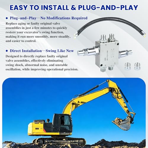 Mini Excavator Cushion Valve Kit, Hydraulic Swivel Motor Buffer Valves