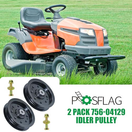 2 Pack 756-04129B Idler Pulley 4.25 for Cub Cadet 50" RZT 50 Decks - color: T7 2x756-04129 Black
