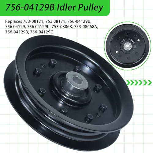 753-08171 Idler Pulley for Cub Cadet 42" 50" RZT 50 LTX1040 Deck - color: A06 1x756-04129B Black