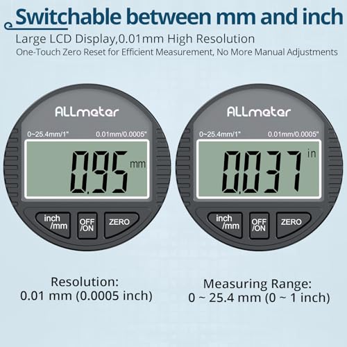Digital Dial Indicator Set,0.0005in Resolution,132lb Magnetic Base - style: Digital Dial