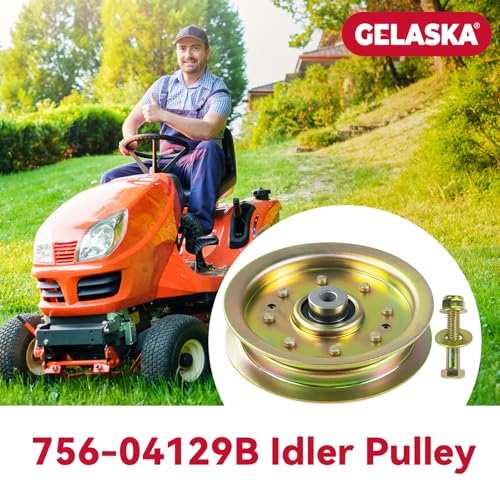 GELASKA 753-08171 756-04129b Idler Pulley 4.25 for Cub Cadet 50" 54" RZT 50 - color: A1 1x756-04129 Yellow