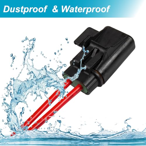 VANSIHO ATO/ATC Inline Fuse Holder Kit, IP67 Waterproof Sealed Fuse Block with 12-10 AWG Terminals for Car Audio, Off-Road Lights, Marine Boats (Pack of 6)
