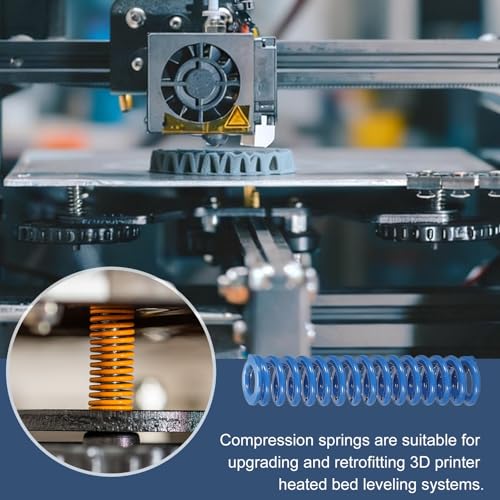 uxcell 4Pcs Blue Compression Springs, 3/8" OD x 1-3/4" L (0.039"x0.075"WD) - size: 3/8"OD, 1-3/4"L