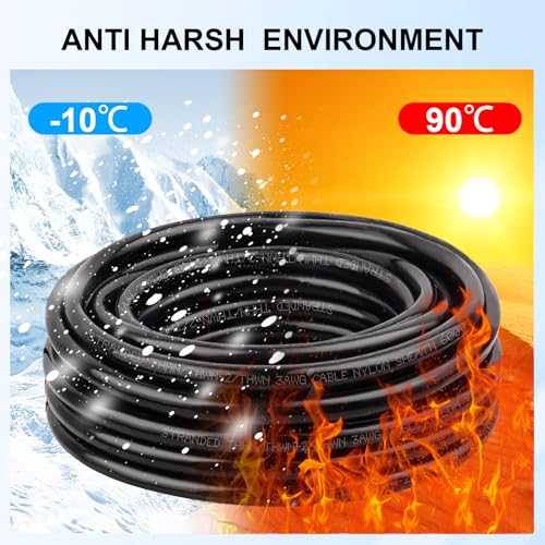THHN Wire 3 Gauge 25 FT, 3 AWG Stranded OFC Copper Electrical Building Wire with Nylon Jacket PVC Insulation, Rated 600V for Residential, Industrial, CNC, Ground (3 Gauge, Black) - color: Black, size: 3 AWG 25FT