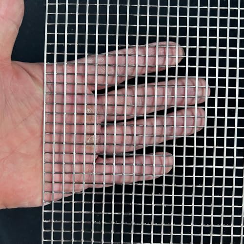 18Gauge 16"x12"Stainless Steel Welded Mesh 1/4 inch Holes Delivered Flat|Strong Heavy Wire Fence Chicken Wire Fencing Metal Screen for Screen Door Mesh,Poultry Cage,Grill,Bird Netting,Pet Grate - size: 16"x12", style: 18 Gauge, 1/4 inch Holes