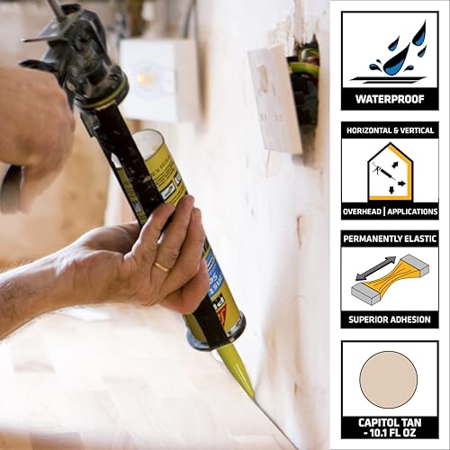 SIKA Sikaflex Polyurethane Construction Joint Sealant, Tan, 10.1 fl oz - color: Tan