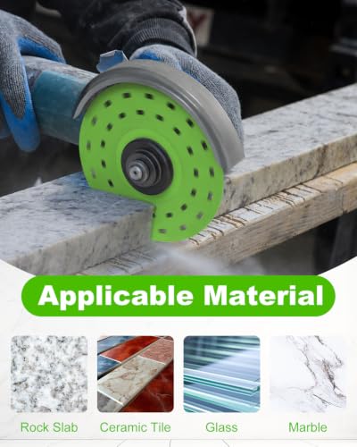 4.5" 6 Pcs Diamond Rock Slab Grinding Disc Set, Multi-Pore Cutting Blades - size: 4.5 Inch(Multi-Pore)
