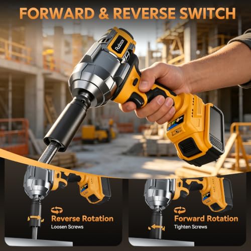 Impact Wrench Compatible with DeWalt Battery -1107Ft-lbs(1500N.m)