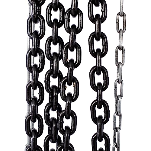 Gecheer Manual Chain Hoist 5-Ton (11000 lbs) Capacity, 10-Foot Lifting Height, Heavy-Duty Steel Construction with Dual Forged Hooks