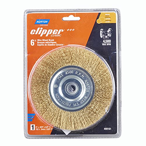WIRE WHEEL BRUSH CRSE 6 inch (A)