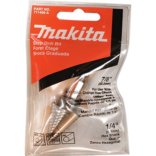 Makita 711496-A High Speed Steel Step Drill Bit, 7/8-Inch - size: 7/8-Inch