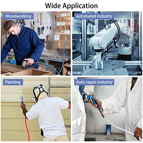 VerRich Pneumatic Tubing Pipe PU Hose Blue 8mmOD x 5mmID 328FT 100M - color: Blue, size: OD8mm*ID5mm 328 FT(100 Meters)
