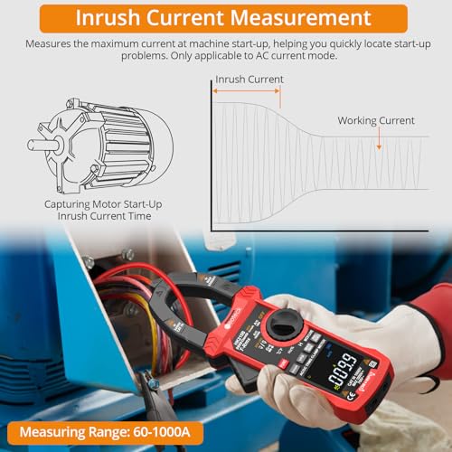 Neoteck 9999 Counts 1000A AC/DC Digital Clamp Multimeter with Color Screen