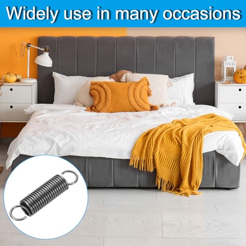 PATIKIL Extension Spring, 1pcs Wire Diameter 0.1", OD 0.8", Free Length 3.5" Spring Steel Dual Hook Tension Springs for Lawn Tractor Home Repairs DIY, Grey - size: 2.5*20*90mm