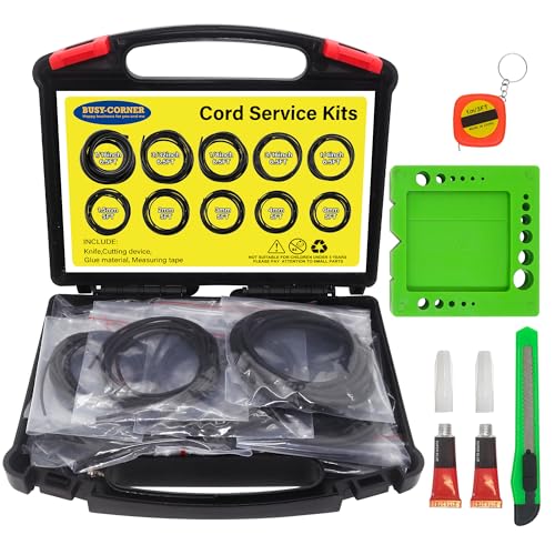 Buna-N O-Ring Splicing Kit, 70A Durometer, Black, SAE & Metric Sizes (1/16, 3/32, 1/8, 3/16, 1/4, 1.5mm,2mm,3mm,4mm,6mm)