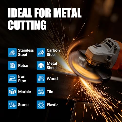 4-1/2 Multi Purpose Diamond Cut Off Wheel, 115mm Cutting Disc, 3 Pack - size: 4"×1/2"