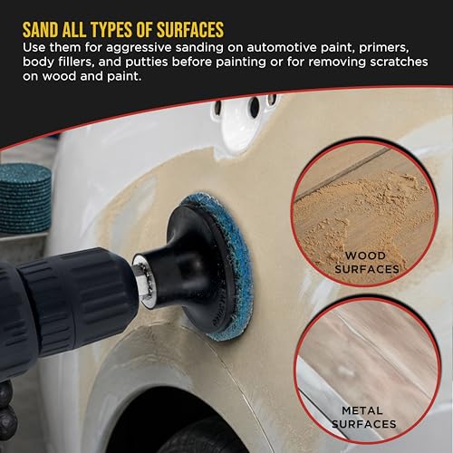 Dura-Gold 46-Piece 2" Surface Conditioning Sanding Discs Variety Pack - 15 - style: Variety