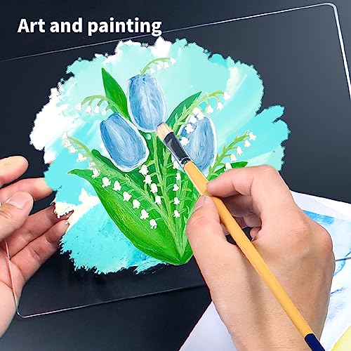 Art3d Plexiglass Sheets, Clear & Flexible, 5-Pack of 8 x 10" - color: Clear, size: 8" x 10", 1mm Thick