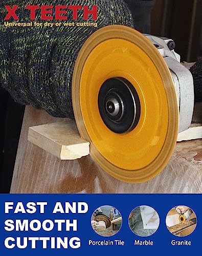 5Pcs/Box 4 Inch Super Thin Porcelain Saw Blade Tile Blades for Cutting Granite Marbles Tiles (4-5pcs)… - size: 4 inch-5