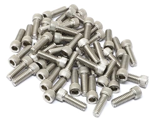 iexcell 50 Pcs 1/4-20 x 3/4" Stainless Steel 304 Hex Socket Head Cap Screws Bolts Kit - size: 1/4-20 x 3/4" ( Fully Threaded )