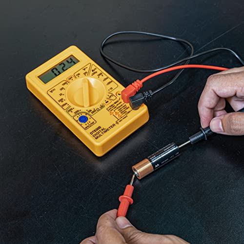 HILTEX 40508 Digital Multimeter Diode & Transistor Tester AC DC Volt Test Voltmeter, Automotive Multimeter Meter Tester, Measure Voltage Test, Car Battery Tester, Analog Multimeter Kit, Volt Meter