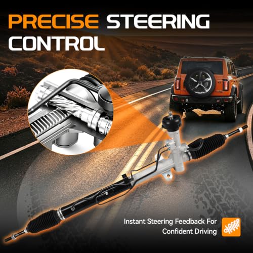 BRTEC 26-2436 Hydraulic Power Steering Rack and Pinion Assembly - color: 26-2436