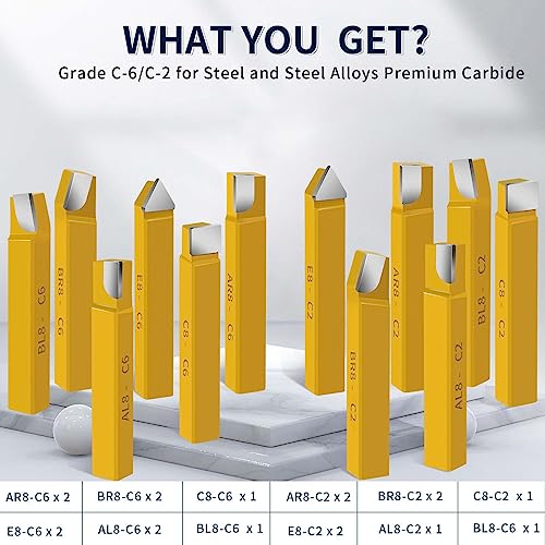 20 pc 3/8"Carbide Tip Tipped Cutter Tool