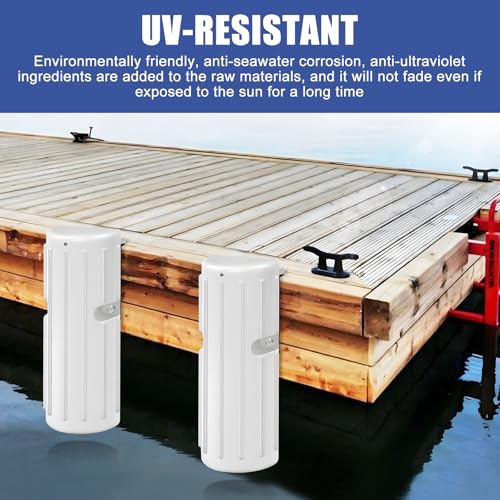 Dock Bumper Fender, Inflatable Protection - Heavy Duty Boat Dock Bumpers, Protect Docks & Ships from Damage Caused collisions - color: 3 Pack-White