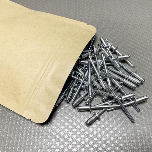 Maozaa 100Pcs 3/16" x 3/8" Aluminum Blind Rivets, Pop Rivets, Silver - color: Silver, size: 3/16" x 3/8"