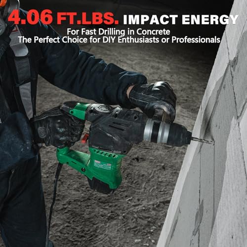 1-1/4" Heavy Duty SDS-Plus Rotary Hammer Drill for Concrete/Masonry