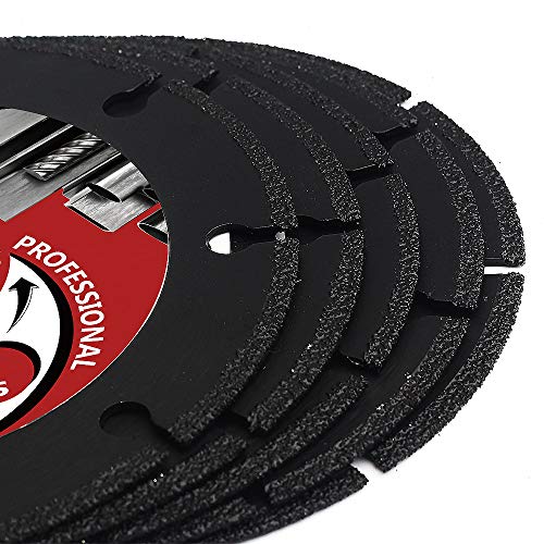5Pcs/Lot 4" Diamond Metal Cutting Disc Diamond Cut Off Wheel for Metal Rebar, Sheet Metal, Ductile Pipe, Angle Iron, Stainless Steel and Similar Materials (4-5pcs) - size: 4-5pcs