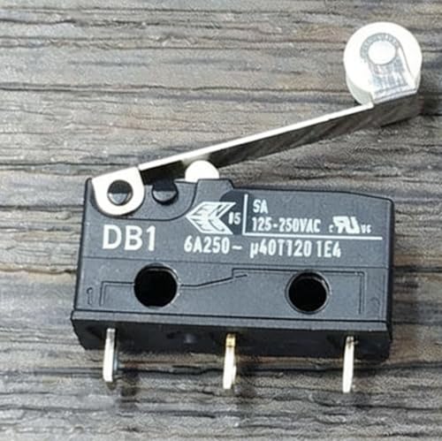 Cherry DB1 Compatible Micro Limit Switch with Roller Lever | 3-Pin (SPDT) | 5A 125/250VAC | Precision Roller-Actuated Snap-Action | RU & ENEC Certified