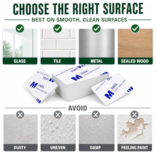 56Pcs Heavy Duty Double Sided Adhesive Pads, 3mm Thick White Foam Mounting Tape - Super Strong Waterproof for Walls, Pictures, Cars, Home & Office (Pre-Cut Rectangles) - color: Pack of 56 White