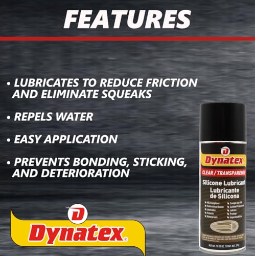 Dynatex Silicone Spray Lubricant 10.25 oz Aerosol Can (1 Pack)