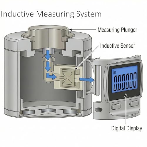 Accusize IP65 Digital Magnetic Height Presetter, 2 x 0.00005 in