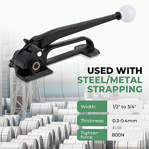 Steel Strapping Tensioner for 1/2" to 3/4" Width Strapping
