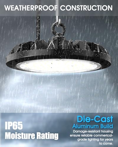 200W UFO LED High Bay Lights, 6 Pack